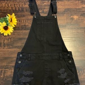 Black American Eagle Shortalls